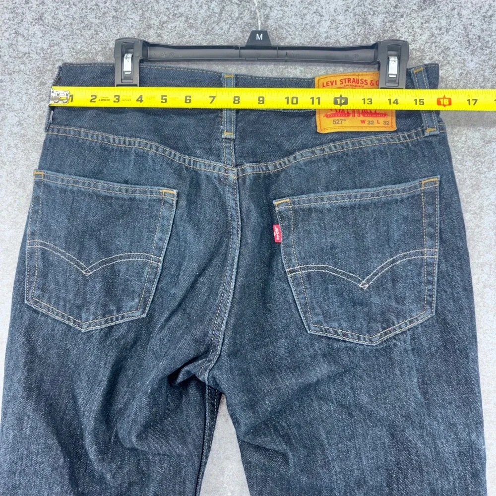 Levis 527 Slim Bootcut Jeans Mens 32x32 Dark Wash Indigo Denim 05527-4010